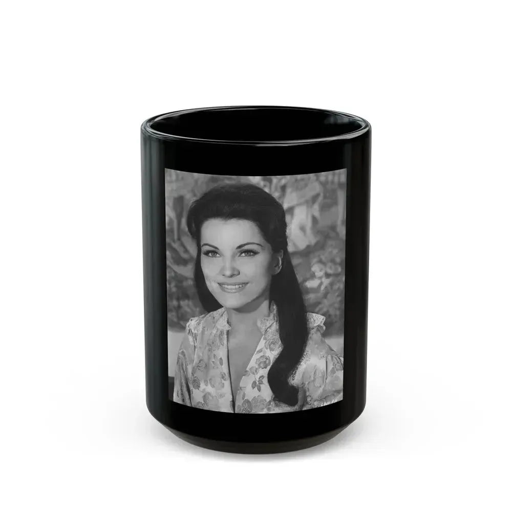 Debra Paget #586 (Vintage Female Icon) Black Coffee Mug 15oz - Go Mug Yourself