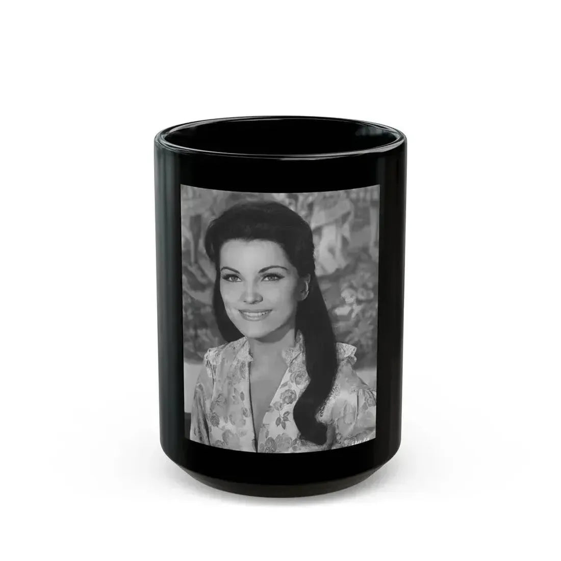 Debra Paget #586 (Vintage Female Icon) Black Coffee Mug 15oz - Go Mug Yourself