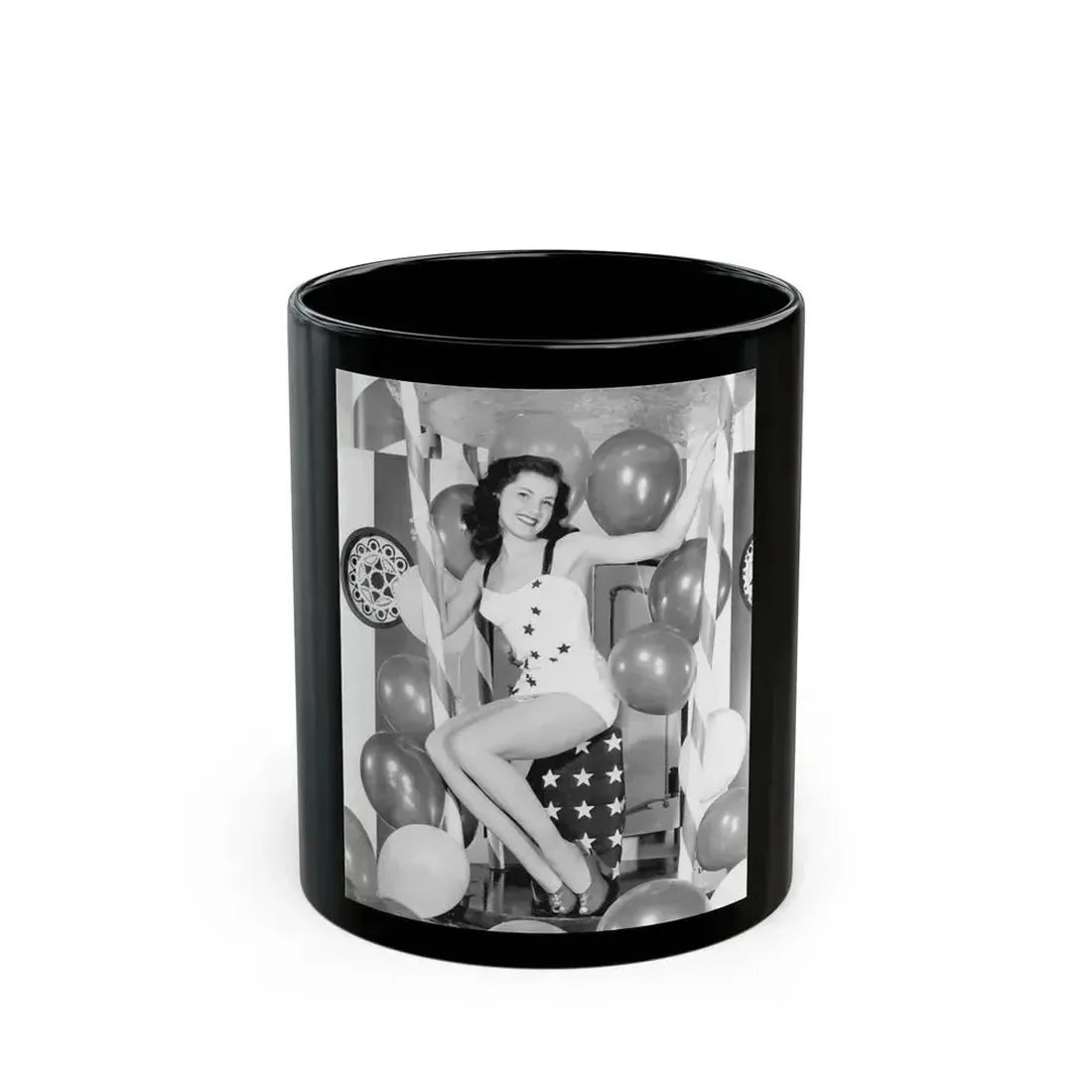 Debra Paget #588 (Vintage Female Icon) Black Coffee Mug 11oz - Go Mug Yourself