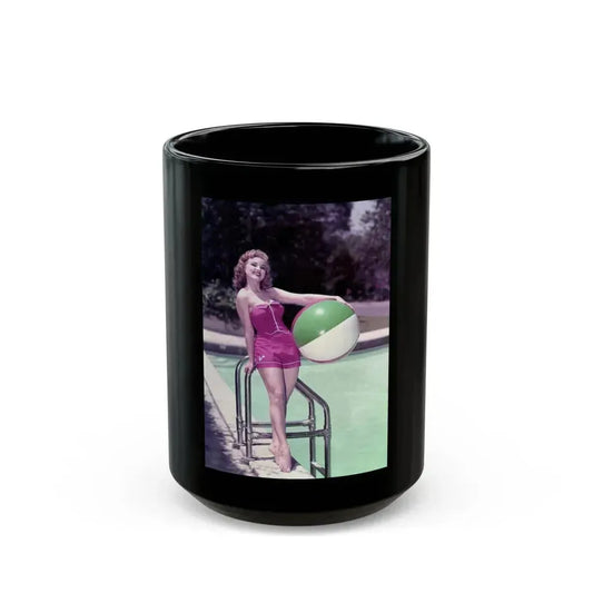 Debra Paget #590 (Vintage Female Icon) Black Coffee Mug 15oz - Go Mug Yourself
