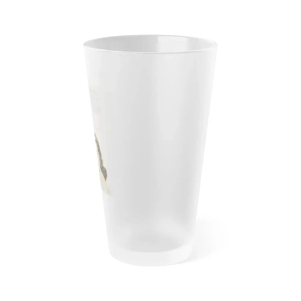 Debra Paget #596 - Original Lustre-Creme Shampoo Add from '54 1 (Vintage Female Icon) Frosted Pint Glass 16oz - Go Mug Yourself