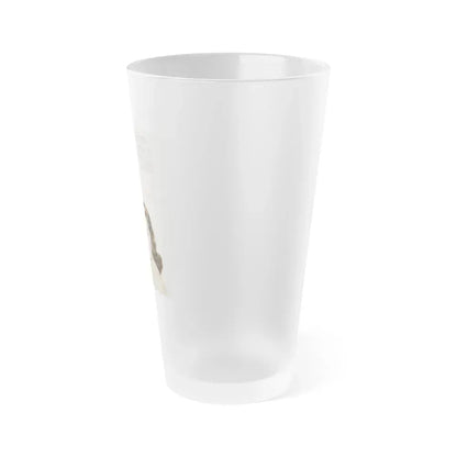 Debra Paget #596 - Original Lustre-Creme Shampoo Add from '54 1 (Vintage Female Icon) Frosted Pint Glass 16oz - Go Mug Yourself