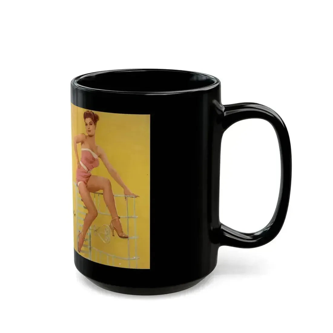 Debra Paget #597 - Modern Screen Pin-Ups Magazine Issue #1 (Vintage Female Icon) Black Coffee Mug - Go Mug Yourself