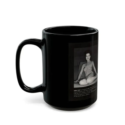 Debra Paget #597 - Modern Screen Pin-Ups Magazine Issue #1 (Vintage Female Icon) Black Coffee Mug - Go Mug Yourself