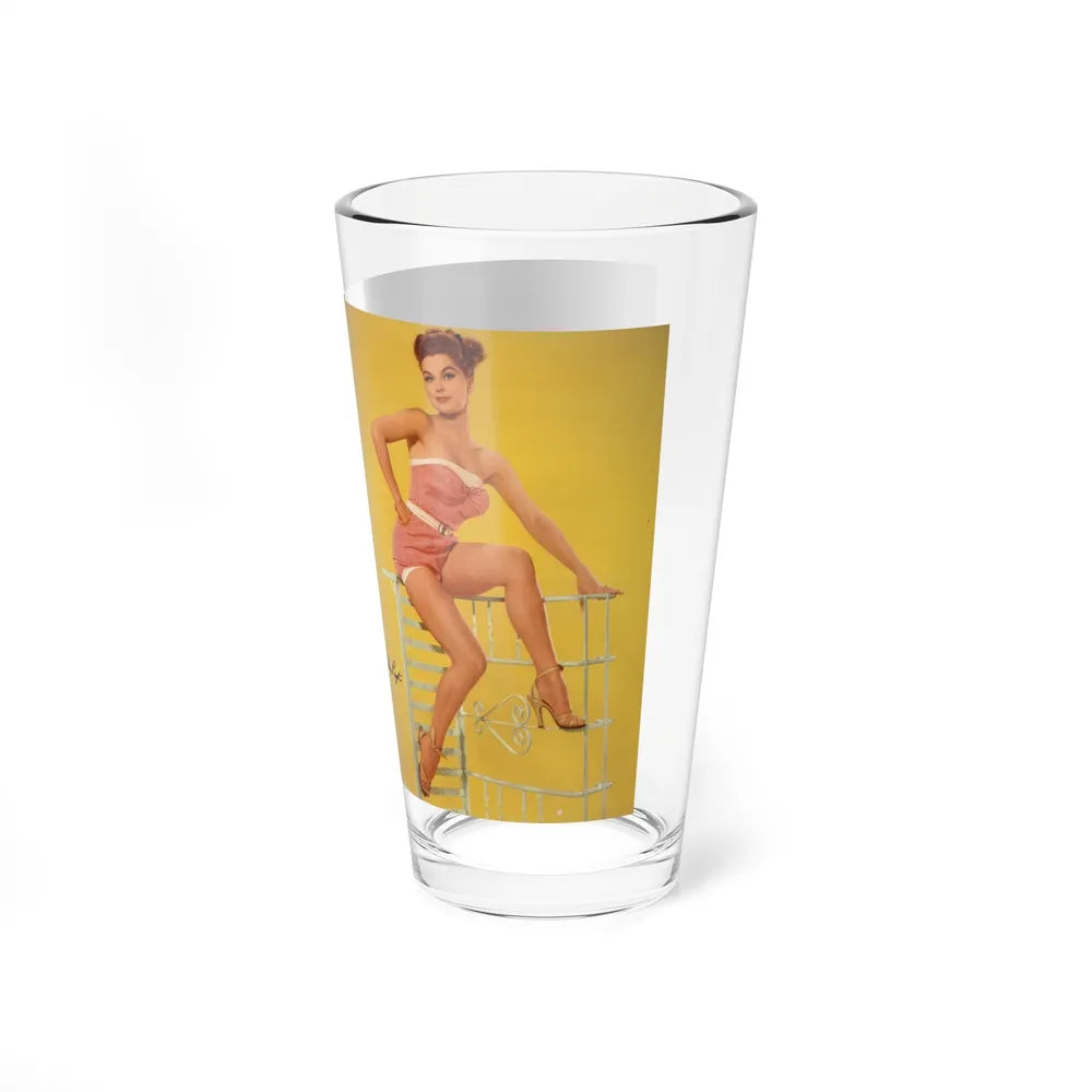 Debra Paget #597 - Modern Screen Pin-Ups Magazine Issue #1 (Vintage Female Icon) Pint Glass 16oz-Go Mug Yourself