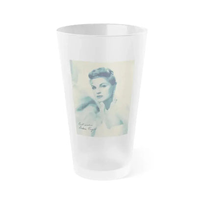 Debra Paget #605 (Vintage Female Icon) Frosted Pint Glass 16oz 16oz Frosted - Go Mug Yourself