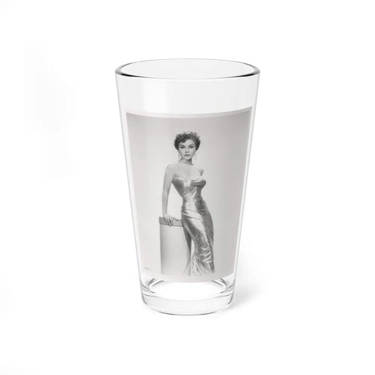 Debra Paget #615 - 8x10 B&W Full Body Mostly Glamour Promo Photo circa 50's (Vintage Female Icon) Pint Glass 16oz-16oz-Go Mug Yourself