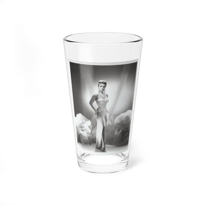 Debra Paget #616 - 8x10 B&W Full Body Glamour Promo Photo circa 50's (Vintage Female Icon) Pint Glass 16oz-16oz-Go Mug Yourself