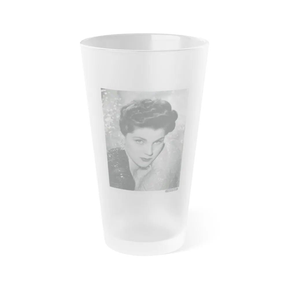 Debra Paget #617 (Vintage Female Icon) Frosted Pint Glass 16oz-16oz-Frosted-Go Mug Yourself