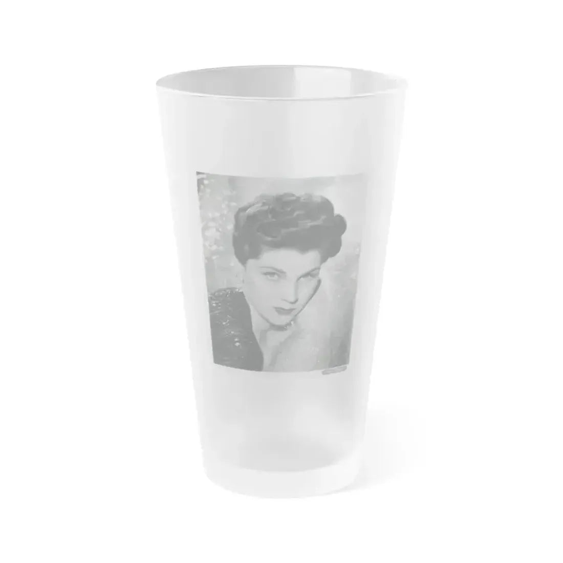 Debra Paget #617 (Vintage Female Icon) Frosted Pint Glass 16oz 16oz Frosted - Go Mug Yourself