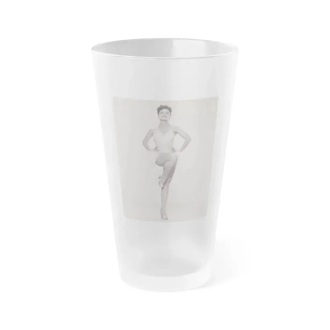 Debra Paget #620 (Vintage Female Icon) Frosted Pint Glass 16oz 16oz Frosted - Go Mug Yourself