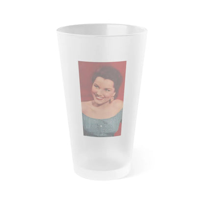 Debra Paget #624 (Vintage Female Icon) Frosted Pint Glass 16oz-16oz-Frosted-Go Mug Yourself