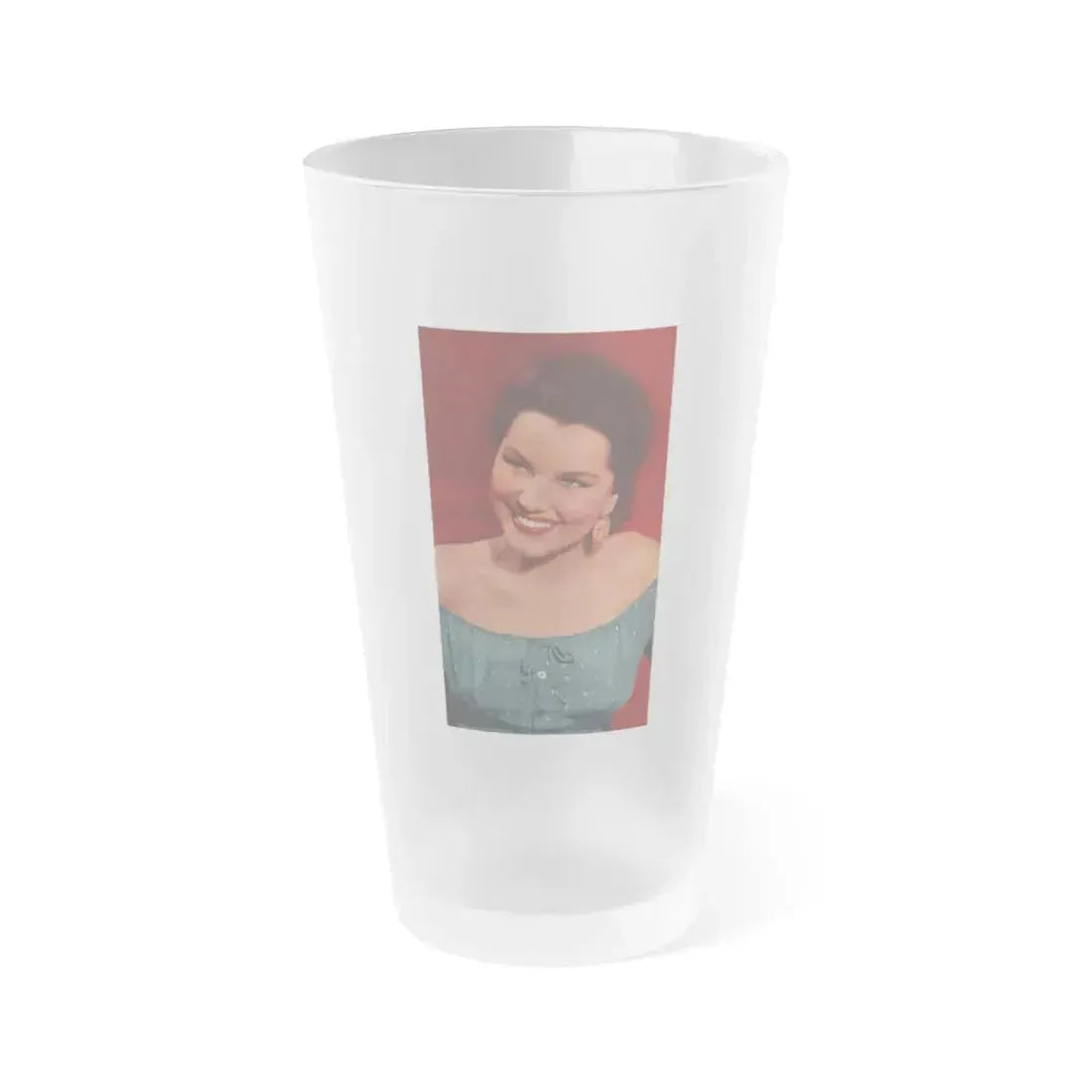 Debra Paget #624 (Vintage Female Icon) Frosted Pint Glass 16oz 16oz Frosted - Go Mug Yourself