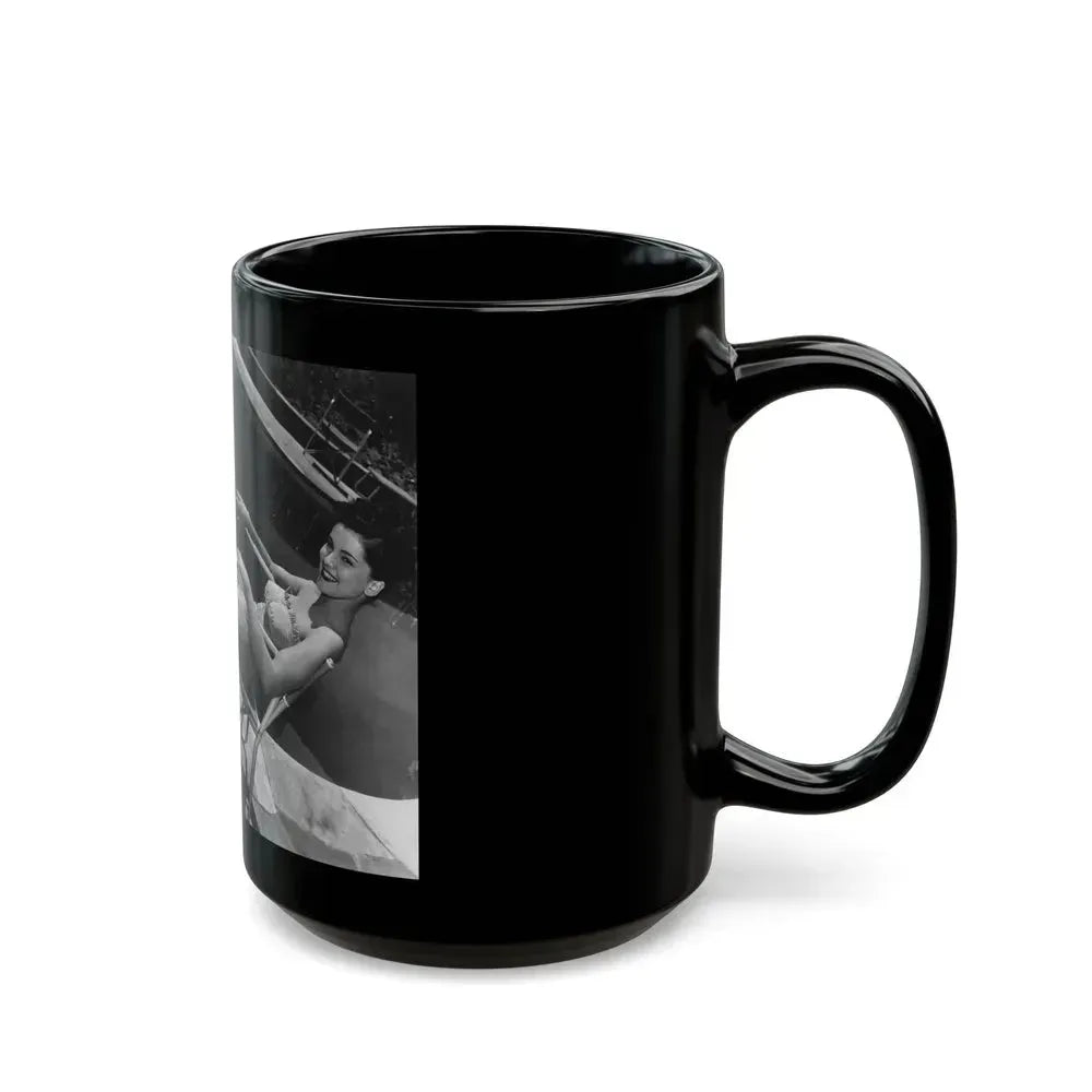 Debra Paget #626 (Vintage Female Icon) Black Coffee Mug - Go Mug Yourself