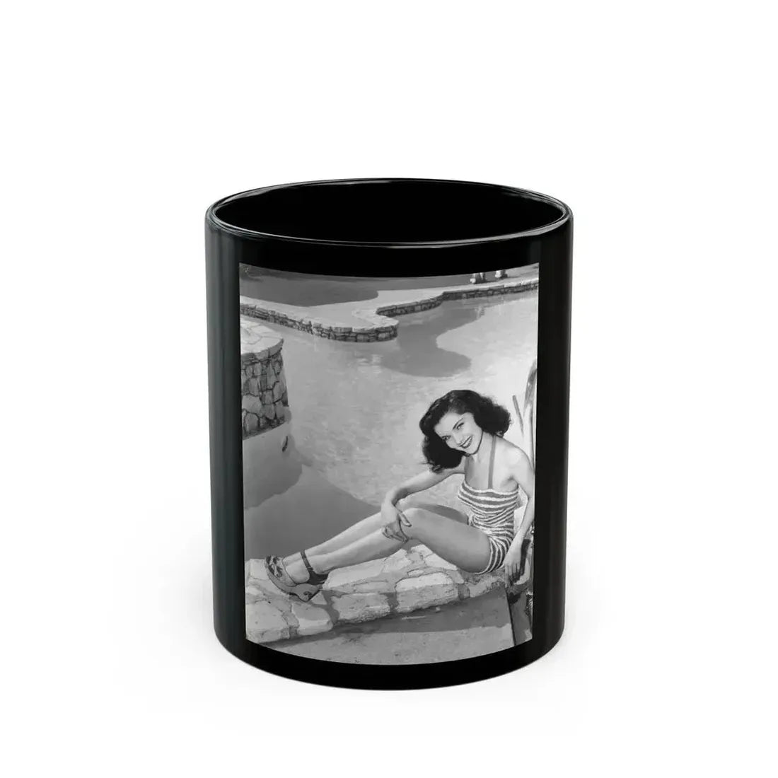 Debra Paget #629 (Vintage Female Icon) Black Coffee Mug 11oz - Go Mug Yourself