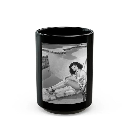 Debra Paget #629 (Vintage Female Icon) Black Coffee Mug 15oz - Go Mug Yourself