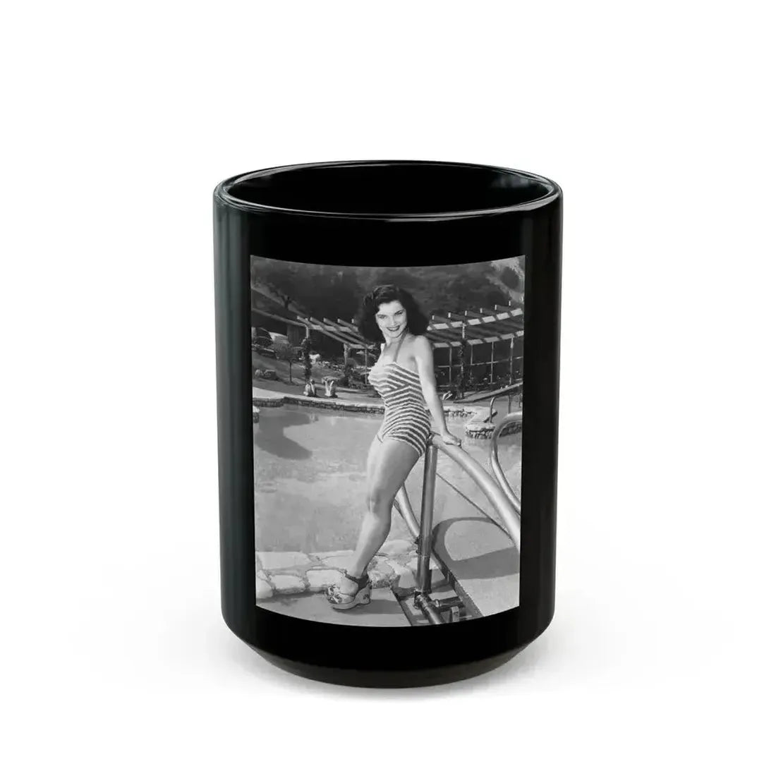 Debra Paget #63 1 (Vintage Female Icon) Black Coffee Mug 15oz - Go Mug Yourself