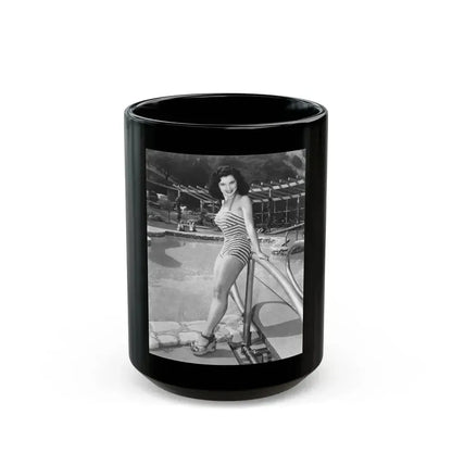 Debra Paget #63 1 (Vintage Female Icon) Black Coffee Mug 15oz - Go Mug Yourself