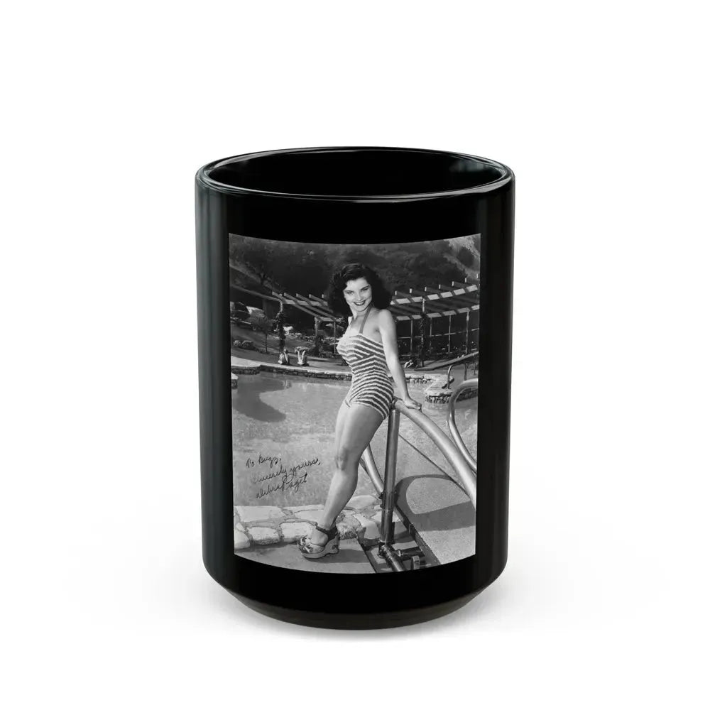 Debra Paget #63 (Vintage Female Icon) Black Coffee Mug 15oz - Go Mug Yourself