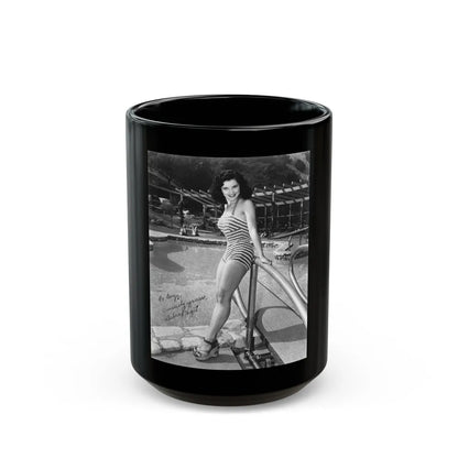 Debra Paget #63 (Vintage Female Icon) Black Coffee Mug-15oz-Go Mug Yourself