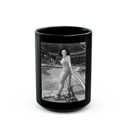 Debra Paget #63 (Vintage Female Icon) Black Coffee Mug 15oz - Go Mug Yourself