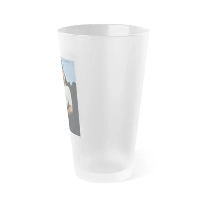 Debra Paget #631 (Vintage Female Icon) Frosted Pint Glass 16oz - Go Mug Yourself