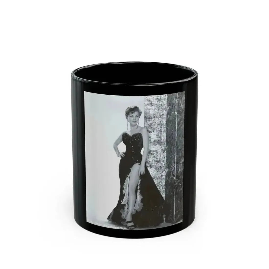 Debra Paget #636 (Vintage Female Icon) Black Coffee Mug 11oz - Go Mug Yourself