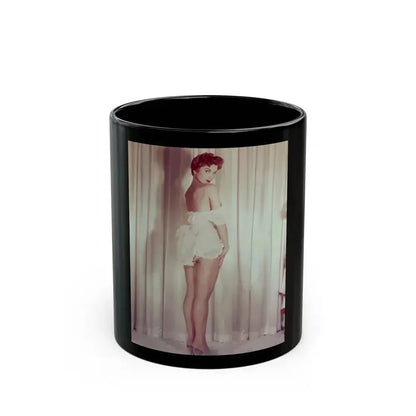 Debra Paget #64 3 (Vintage Female Icon) Black Coffee Mug - Go Mug Yourself