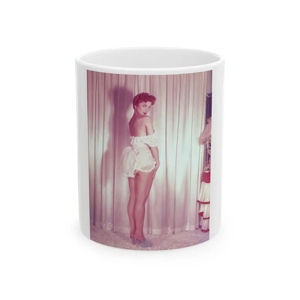 Debra Paget #64 (Vintage Female Icon) White Coffee Mug-11oz-Go Mug Yourself