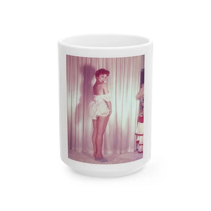 Debra Paget #64 (Vintage Female Icon) White Coffee Mug-15oz-Go Mug Yourself