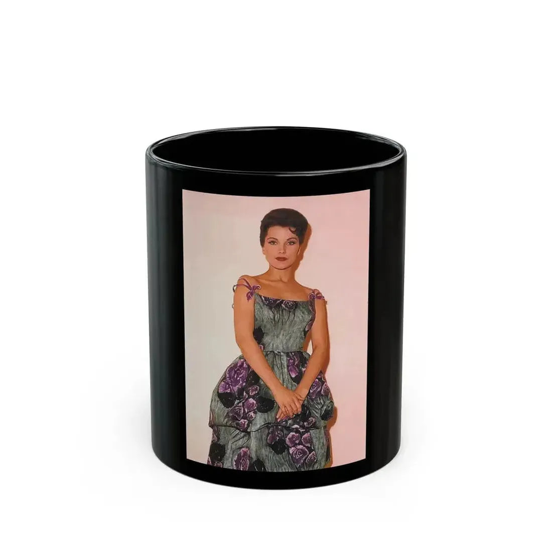 Debra Paget #643 (Vintage Female Icon) Black Coffee Mug 11oz - Go Mug Yourself