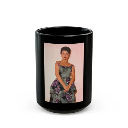 Debra Paget #643 (Vintage Female Icon) Black Coffee Mug 15oz - Go Mug Yourself