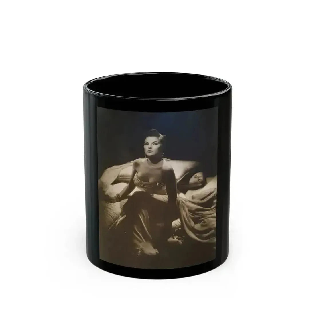 Debra Paget #644 1 (Vintage Female Icon) Black Coffee Mug 11oz - Go Mug Yourself