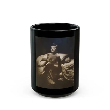 Debra Paget #644 (Vintage Female Icon) Black Coffee Mug 15oz - Go Mug Yourself