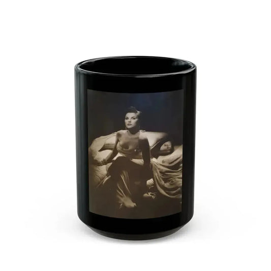 Debra Paget #644 (Vintage Female Icon) Black Coffee Mug 15oz - Go Mug Yourself