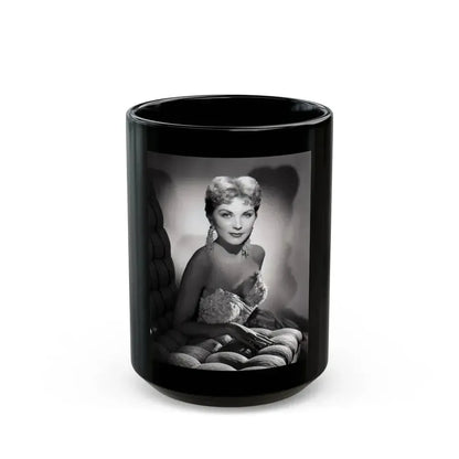 Debra Paget #645 (Vintage Female Icon) Black Coffee Mug 15oz - Go Mug Yourself