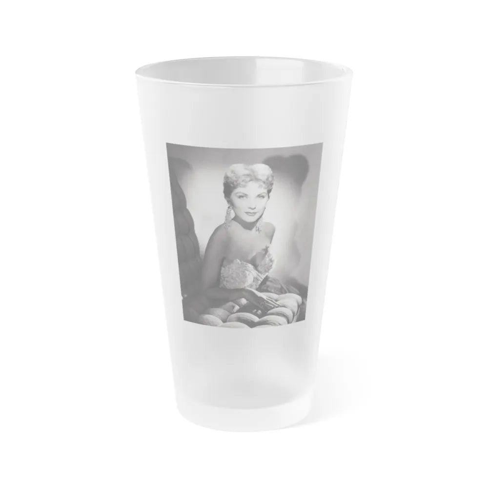 Debra Paget #645 (Vintage Female Icon) Frosted Pint Glass 16oz-16oz-Frosted-Go Mug Yourself