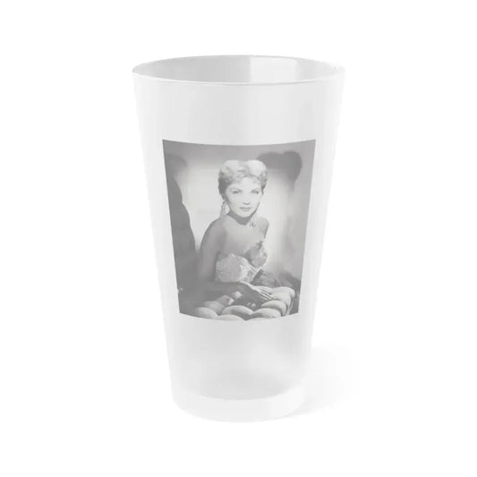 Debra Paget #645 (Vintage Female Icon) Frosted Pint Glass 16oz 16oz Frosted - Go Mug Yourself