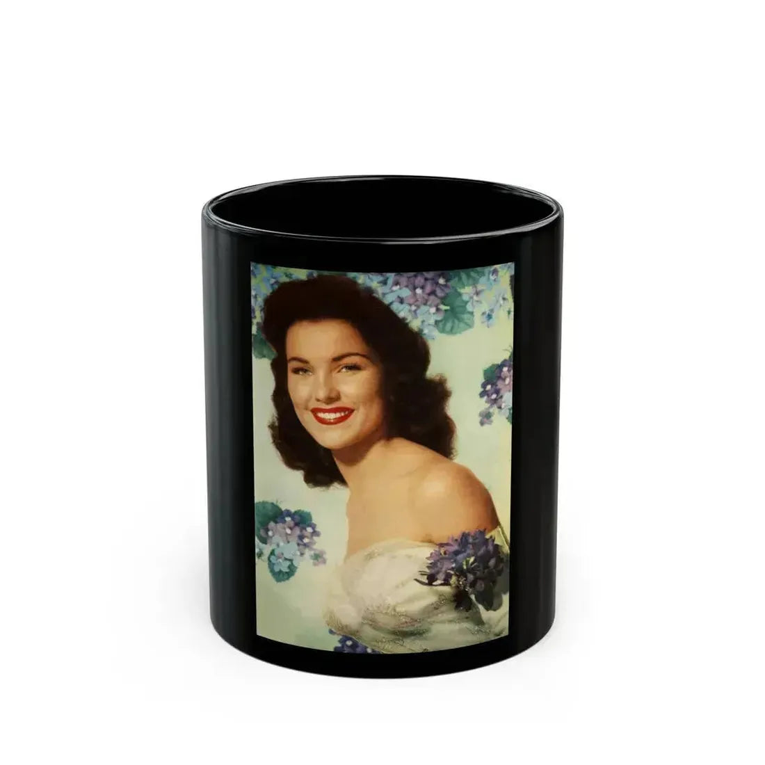Debra Paget #646 (Vintage Female Icon) Black Coffee Mug 11oz - Go Mug Yourself