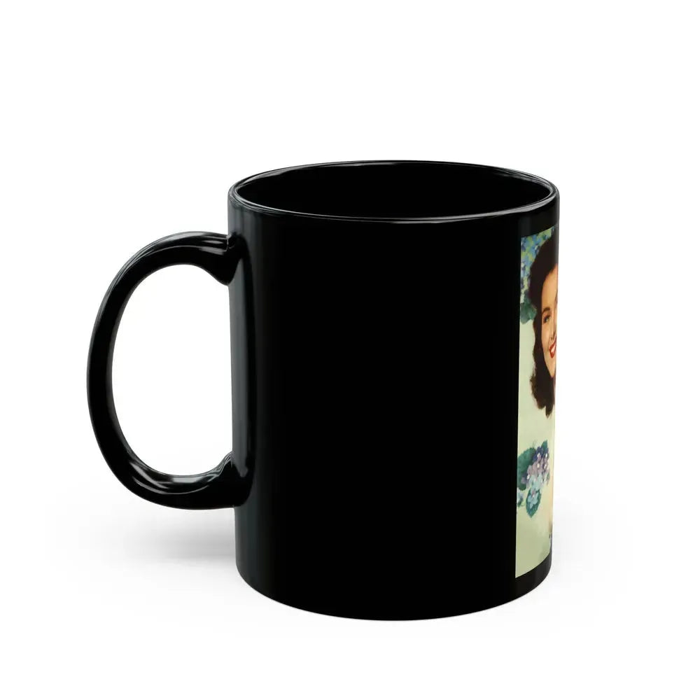 Debra Paget #646 (Vintage Female Icon) Black Coffee Mug - Go Mug Yourself