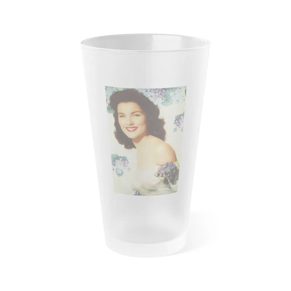 Debra Paget #646 (Vintage Female Icon) Frosted Pint Glass 16oz-16oz-Frosted-Go Mug Yourself