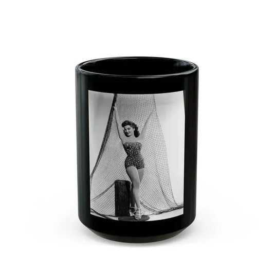 Debra Paget #648 (Vintage Female Icon) Black Coffee Mug 15oz - Go Mug Yourself