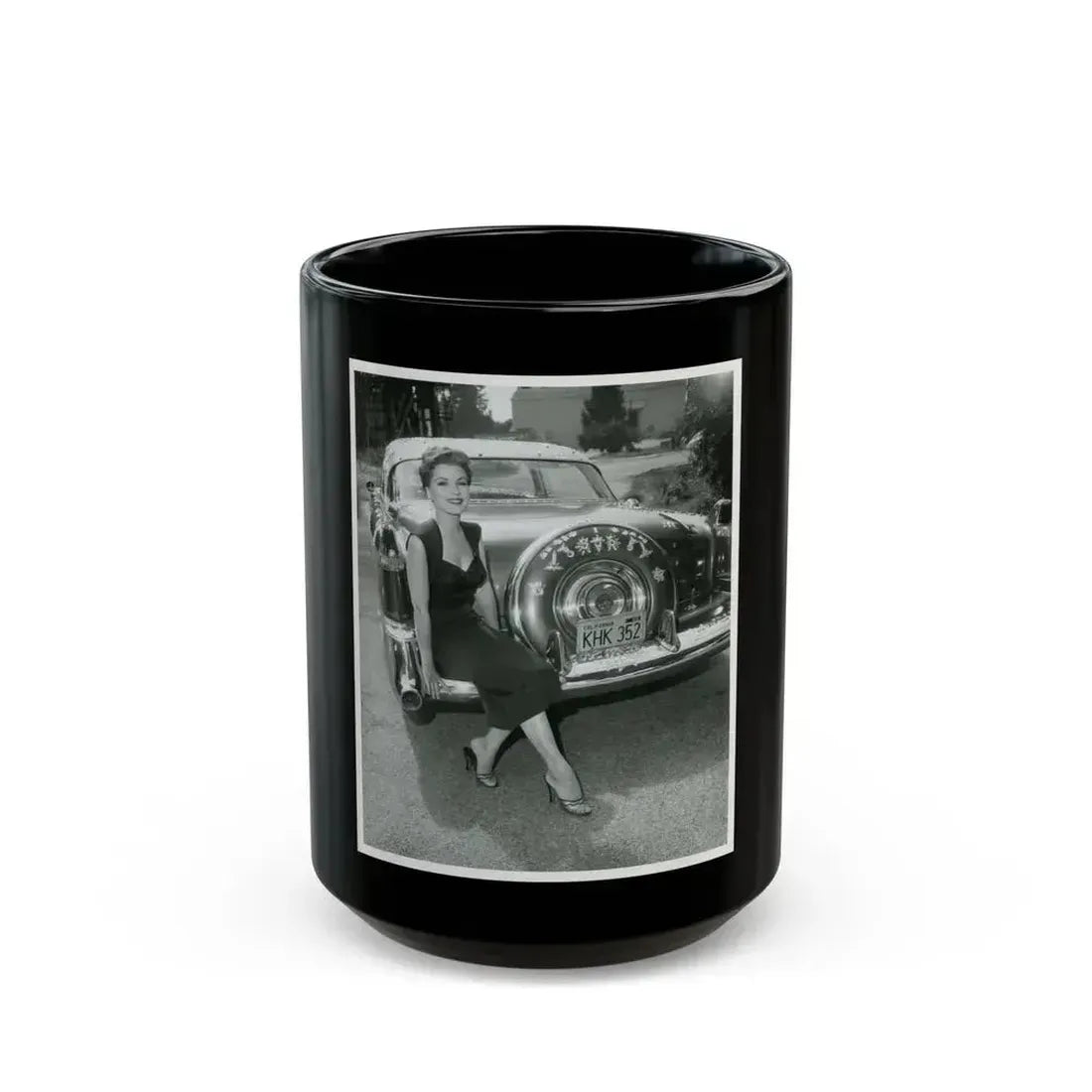 Debra Paget #649 (Vintage Female Icon) Black Coffee Mug 15oz - Go Mug Yourself
