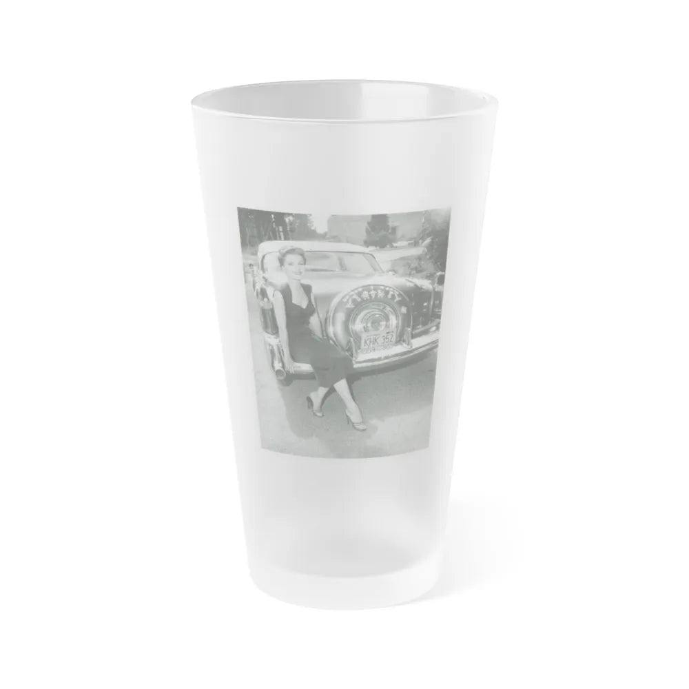 Debra Paget #649 (Vintage Female Icon) Frosted Pint Glass 16oz-16oz-Frosted-Go Mug Yourself