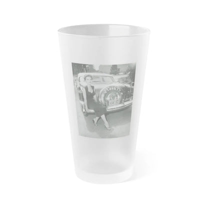 Debra Paget #649 (Vintage Female Icon) Frosted Pint Glass 16oz-16oz-Frosted-Go Mug Yourself