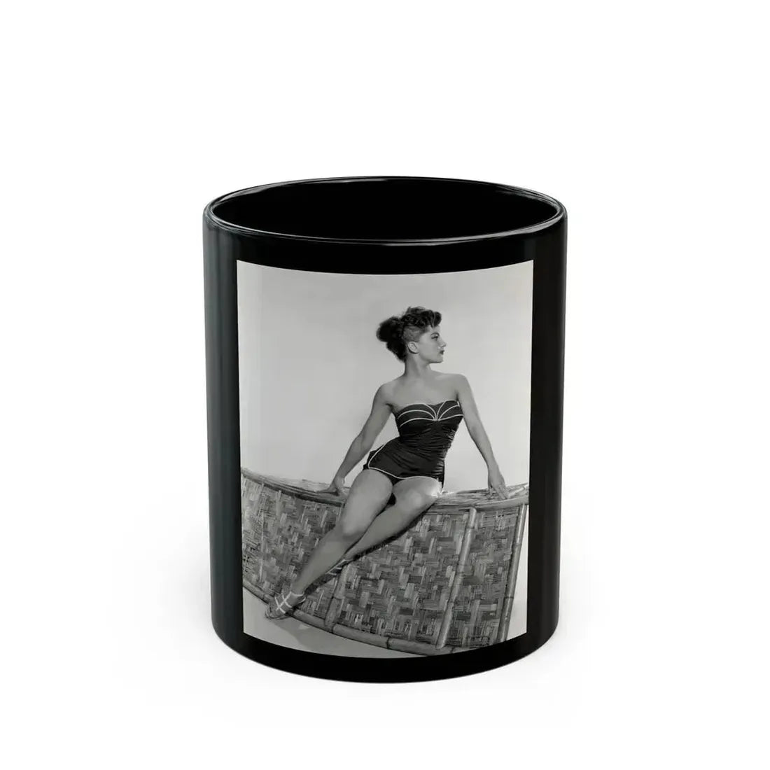 Debra Paget #650 (Vintage Female Icon) Black Coffee Mug 11oz - Go Mug Yourself