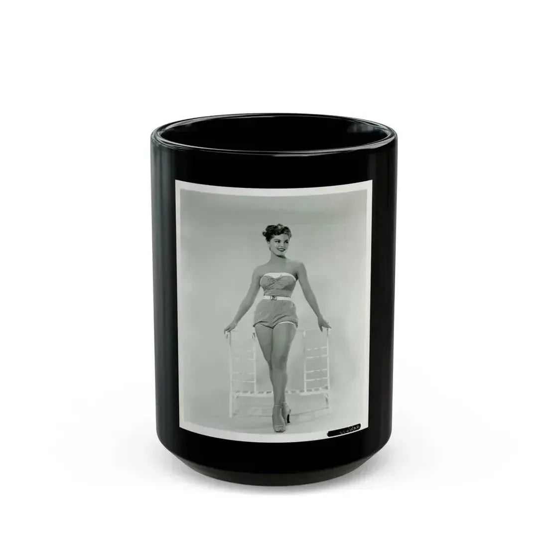 Debra Paget #651 (Vintage Female Icon) Black Coffee Mug 15oz - Go Mug Yourself