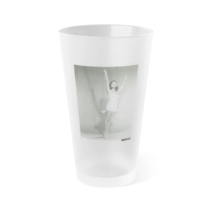 Debra Paget #652 (Vintage Female Icon) Frosted Pint Glass 16oz-16oz-Frosted-Go Mug Yourself