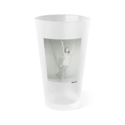 Debra Paget #652 (Vintage Female Icon) Frosted Pint Glass 16oz 16oz Frosted - Go Mug Yourself