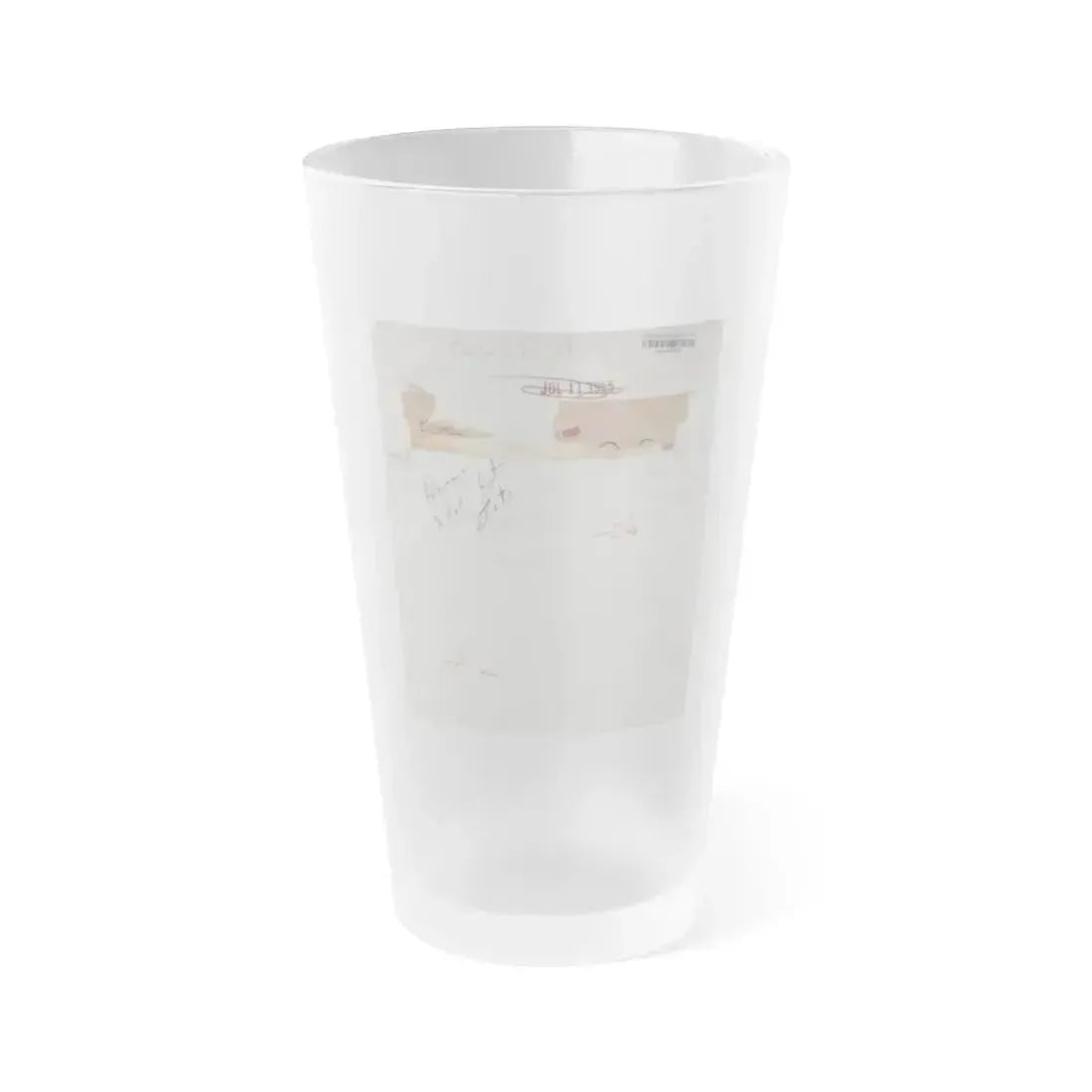 Debra Paget #655 - Original 7x9 Vintage B&W Glamour Photo from 7-11-55 1 (Vintage Female Icon) Frosted Pint Glass 16oz 16oz Frosted - Go Mug Yourself